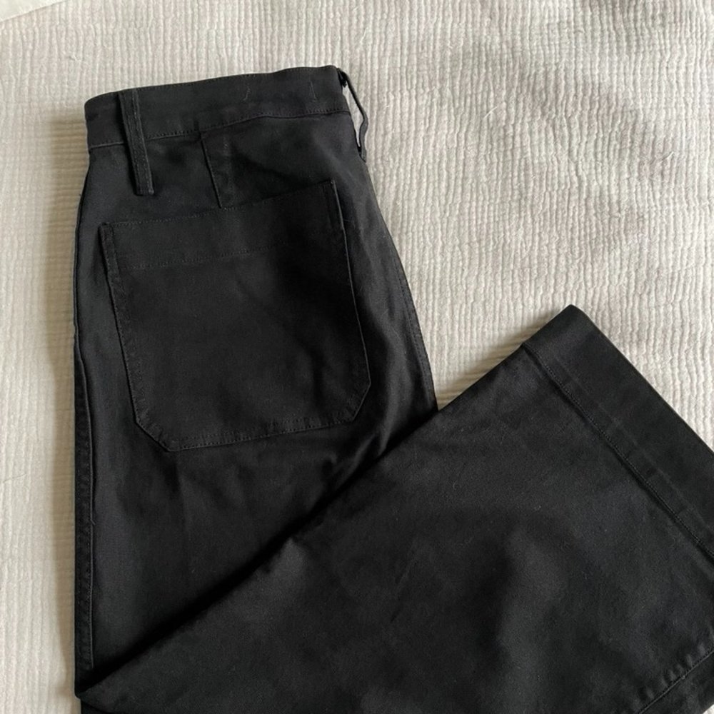 Madewell Emmett Wide-leg Crop - Black